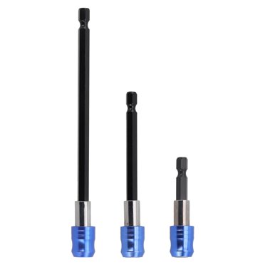 12 Inch Quick Release Extension Bar For Drill – 1/4 Inch Hex Shank, Carbon Steel, Reaches Tight Spots