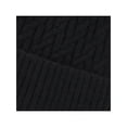 thumbnail image 3 of CTM  Solid Braided Knit Winter Beanie Hat (Women), 3 of 4