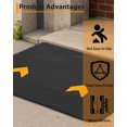 thumbnail image 2 of 33000 Lbs 36 In x21 In Rubber Threshold Ramp 2 Pack 3.5 In Rise Heavy Duty Wheelchair Ramp for Doorways Curbs and Driveways, 2 of 9
