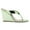 Green, variant on YDN Women Open Round Toe Flip Flops Slip On Wedge High Heel Slides Sandals Casual Dress Thong Shoes Size 7 Black