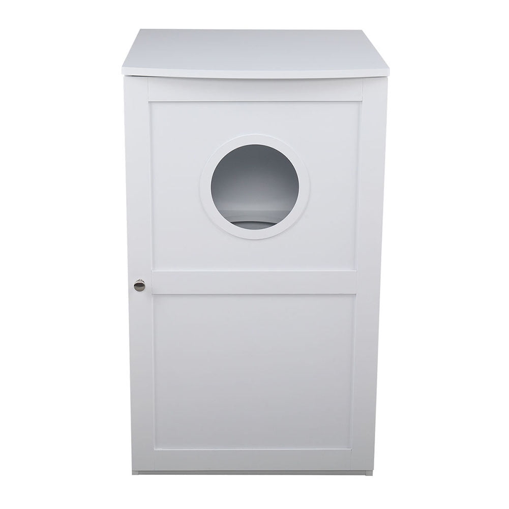 Kepooman Cat Litter Box, Cat Litter Box Furniture, Cat Litter Box Pet Enclosure Furniture, Modern Wooden Cat Litter Cabinet, Cat House, Cat Hideaway, White Kepooman Cat Litter Box, Cat Litter Box Furniture, Cat Litter Box Pet Enclosure Furniture, Modern Wooden Cat Litter Cabinet, Cat House, Cat Hideaway, White