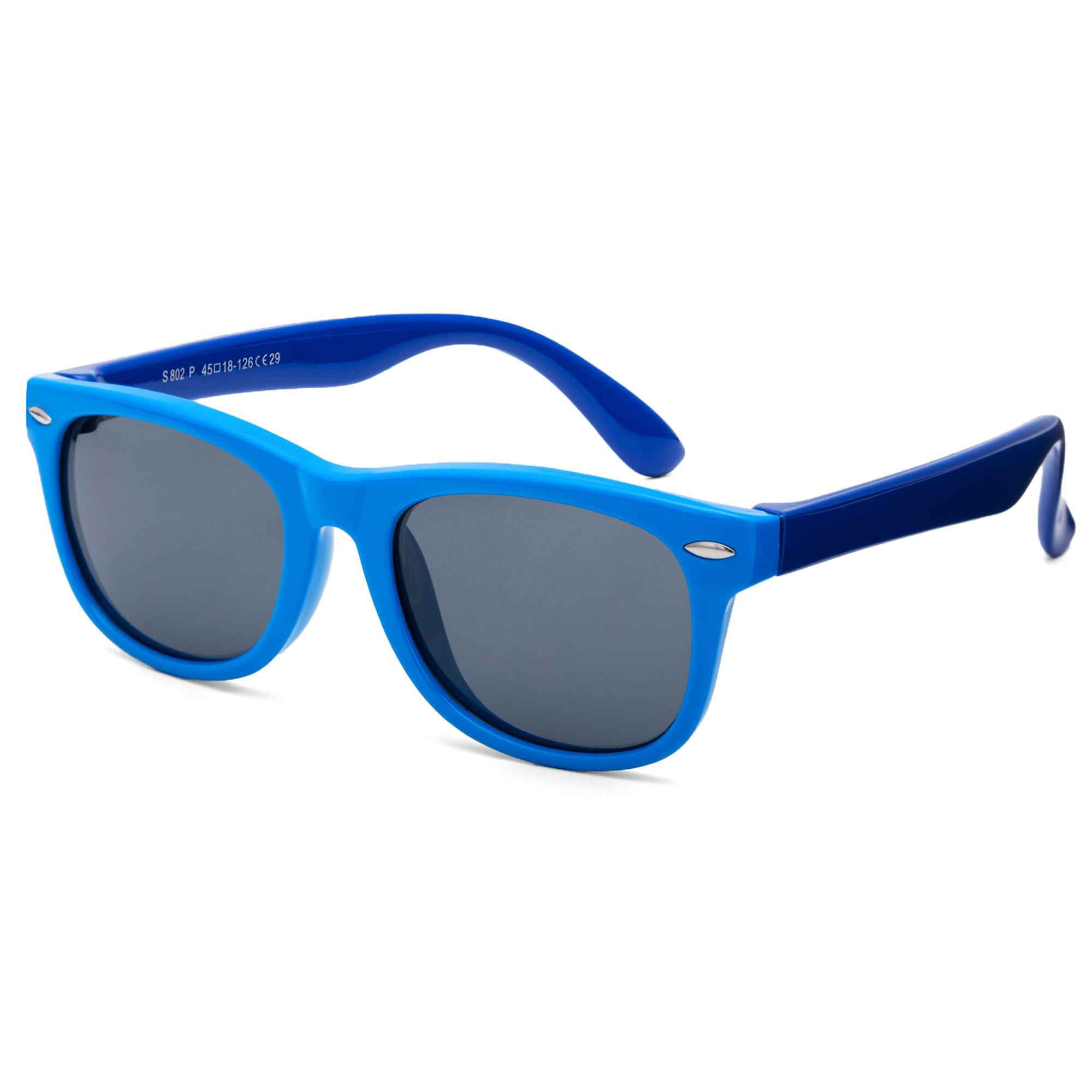 5 Pairs Kids Sunglasses Children Sports Sunglasses Boys Girls Rubber Flexible Frame Sunglasses with Glasses Cloth Age 3-10