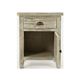 thumbnail image 7 of Jofran Artisan's Craft Rustic Farmhouse Distressed Solid Wood Accent Table with One Door and Storage Drawer, 7 of 7