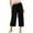Black, variant on CQONEPT Women's Cotton Linen Pants Wide Leg Casual Jogger Pant Outdoor Summer Beach Solid Color Trousers Army Green L