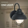 thumbnail image 5 of Generation Lighting 8870-12, Sebring Outdoor Wall Lamp, 75 Watts, Black, 5 of 5