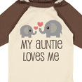 thumbnail image 4 of Inktastic My Auntie Loves Me Boys or Girls Long Sleeve Baby Bodysuit, 4 of 5
