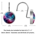 thumbnail image 4 of HemaKayy 12 Pcs Shower Curtain Hooks Bathroom Decorative Accessories Explosion Blue Pink Star Sky Cloud, 4 of 8