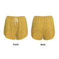 thumbnail image 5 of Picia Gold Shiny Pattern Women's 2 in 1 Athletic Running Shorts High Waisted Workout Casual Gym Sweat Shorts with Comfy Liner Zipper Pockets-XX-Large, 5 of 9