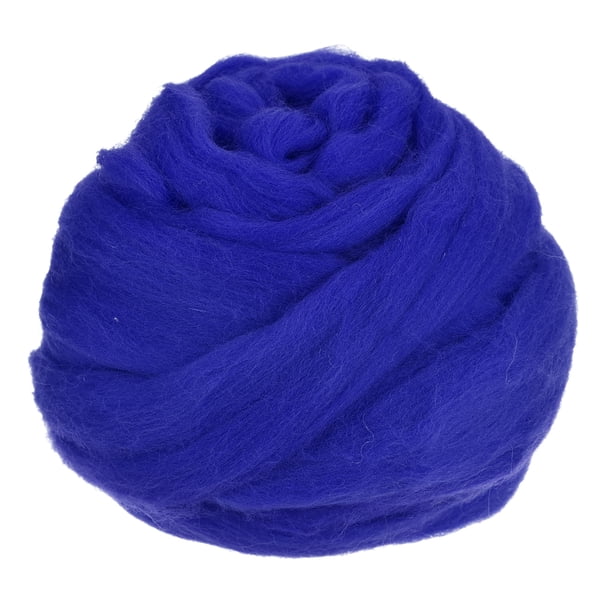 Aguja Fieltro Lana Unique Bargains 8.5 Oz Naturaleza Fibra Hilo Lana Mecha para Fieltro Húmedo Azul Zafiro