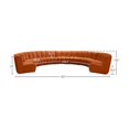 thumbnail image 3 of Meridian Furniture Infinity Cognac Velvet 9pc. Modular Sectional, 3 of 11