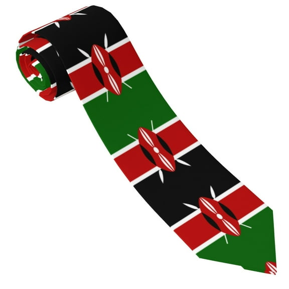 Men'S Africa Flag Of Kenya Fashion Business Wedding Neckties Ties