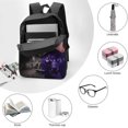 thumbnail image 3 of Wednesday Backpacks Basic Shoulder Daypack Bookbag Satchel Knapsack Rucksack, 3 of 3