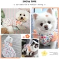 thumbnail image 5 of Dog Dress Summer for Small Dogs Cats Girl Cute Floral Puppy Harness Dresses with D Ring Pet Dog Princess Birthday Dress Female Doggie, 5 of 7