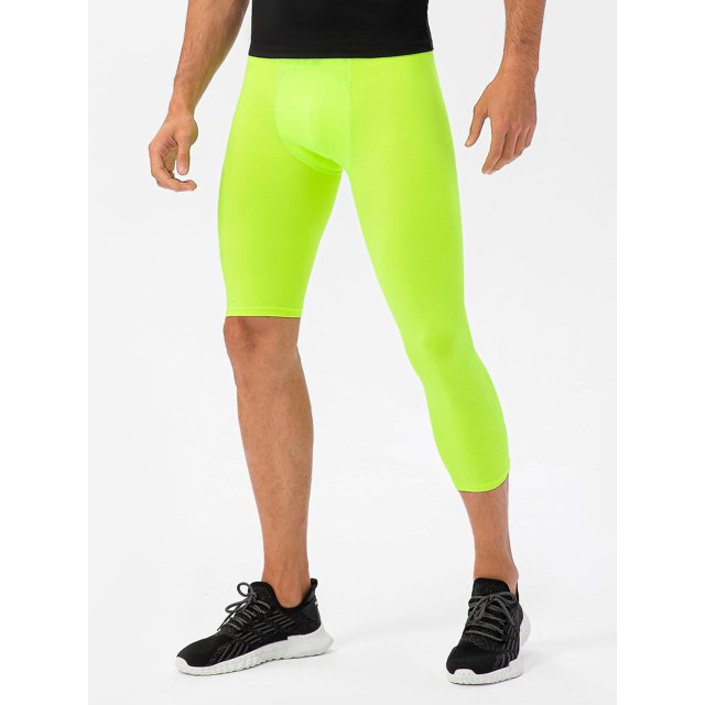 T Leggings de una pierna para hombre para baloncesto, mallas de una sola pierna para entrenamiento físico transpirable