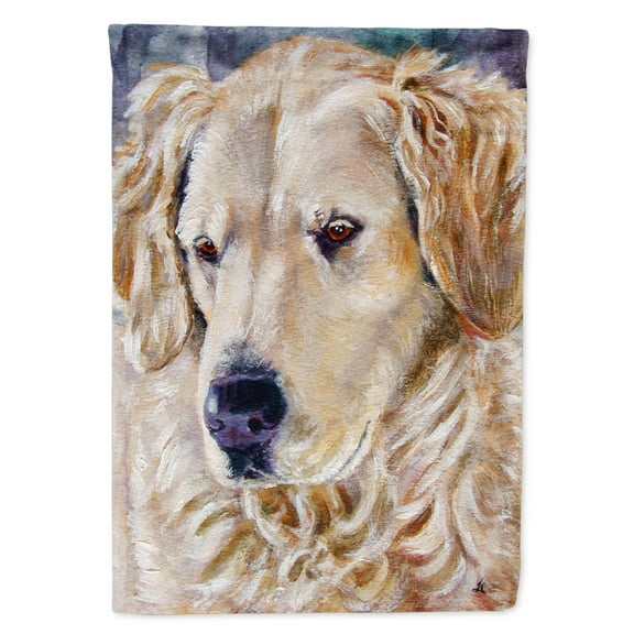 Carolines Treasures 7382GF Golden Retriver Contemplation Garden Flag Garden Size multicolor