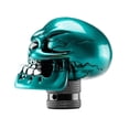 thumbnail image 2 of Teal Universal Manual Wicked Skull Head Gear Stick Car Shift Knob Shifter Holloween, 2 of 5