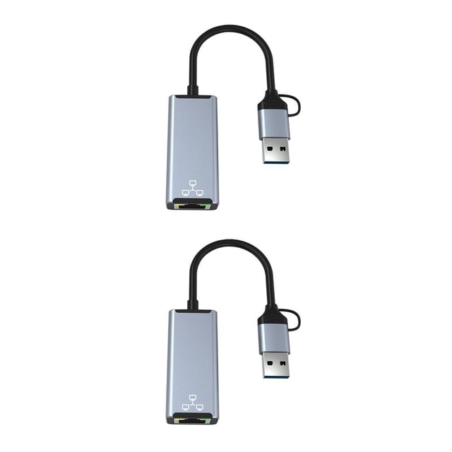 Bearachild Adaptador LAN Ethernet RJ45, herramienta convertidora de alta velocidad, equipo de tarjeta de red de 100/1000Mb con extensor de Cable USB de Type1 NO1