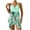 Green B, variant on Akafmk Plus Size Tankini Swimsuits for Women Loose Fitting Floral Printed Swim Dress with Swim Brief Two Piece Bathing Suits Comfortable Athletic Swimwear, Sizes S-5XL