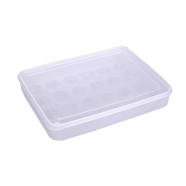Cateissary 3 uds portahuevos cubiertos con 24 compartimentos caja de almacenamiento de plástico apilable dispensador Visible de mantenimiento fresco nevera Organizadores de utensilios de cocina