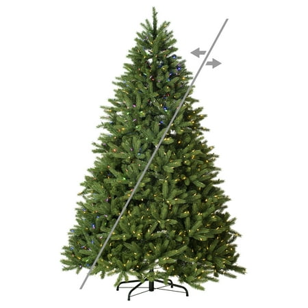 Vickerman 7.5  x 63  Grand Noble Spruce Artificial Christmas Tree with Color Changing LED Lights.