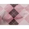 thumbnail image 4 of oneOone Cotton Poplin Pastel Pink Fabric Argyle Check Dress Material Fabric Print Fabric By The Yard 56 Inches Wide, 4 of 4