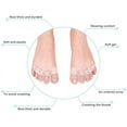 thumbnail image 2 of Toe Separator, Gel Toe Separator Toe Spacers Toe Stretchers for Men and Women Easy Wear in Shoes, 2 of 5