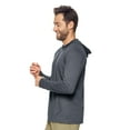 thumbnail image 3 of Expert Brand USA-Made Men's Athletic Heather Hoodie Shirt, Dark Heather Charcoal, XXL, 3 of 6