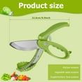 thumbnail image 2 of Kitchen Salad Scissors  Toss and Chop Salad Tongs  Double Blade Salad Chopper, 2 of 9
