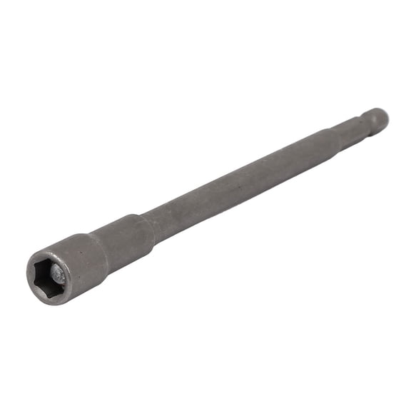 Unique Bargains 0.3" Socket Magnetic Hexagon Shank Metal Hex Nut Driver Bit Tool Gray 5.9" Long