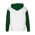 thumbnail image 4 of Atogsazn Men's Fleece Lined Hoodies Oversized Plaid Long Sleeve Hooded Sweatshirt Pullover Sweatshirts Fall 01-Green XXXL Fashion, 4 of 5
