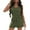 Green, variant on Fjuchai Womens Sleeveless Rompers Jumpsuits Summer Casual Shorts Jumpsuits V Neck Button Rompers S-XXL