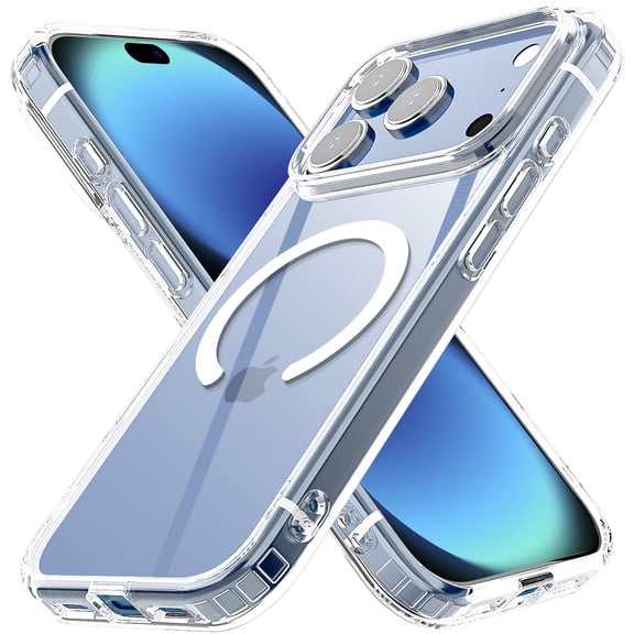 AICase For Apple iPhone 18 Pro Case Magnetic Clear Shockproof Bumper Slim Back Cover MagSafe Compatible