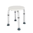 thumbnail image 2 of Kepooman 12.6"L Shower Chair Bath Bench, Adjustable Shower Stools for Seniors, Elderly, Disabled, Shower Bench Seat Without Back, White, 2 of 10