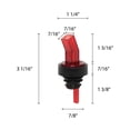thumbnail image 2 of Excellante Red liquor pourer with screen, comes in pack of 12, 2 of 4