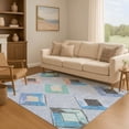 thumbnail image 7 of Addison Rugs Mayfield Premium Machine Washable Transitional Geometric Denim Rectangle Rug, 9' x 12', 7 of 7
