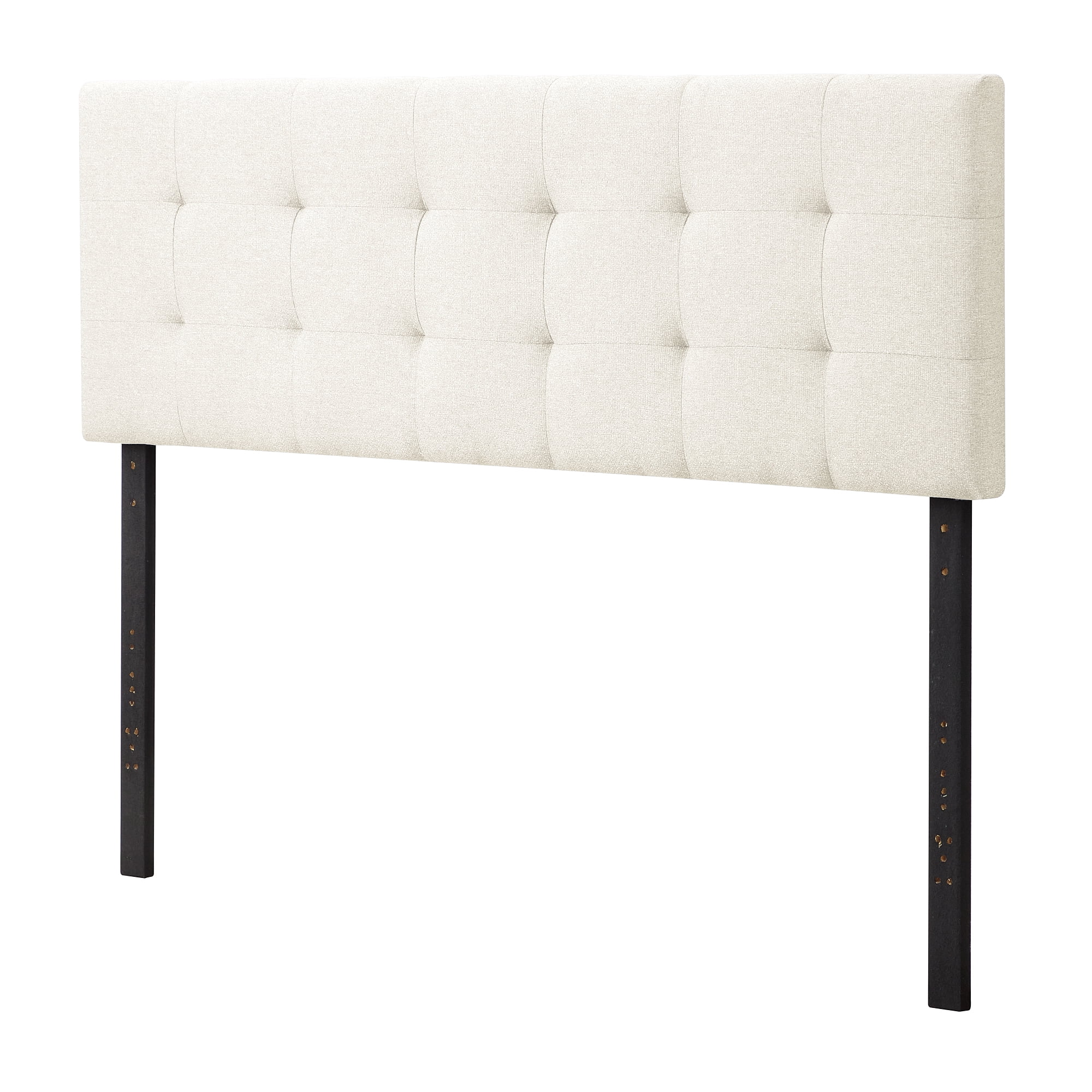 Rest Haven Eugene Square Tufted Upholstered Headboard, King/Cal King, Cream