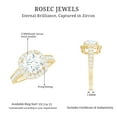 thumbnail image 4 of Rosec Jewels Vintage Inspired Ring for Women, Cubic Zirconia Engagement Ring, 18K Yellow Gold, US 8.00, 4 of 5