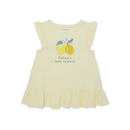 

Garanimals Baby Girls Graphic Flutter Dress Sizes 0-24 Months