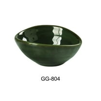 Yanco GG-804 2 oz Green Gem Olive Sauce Dish, Green - Pack of 36