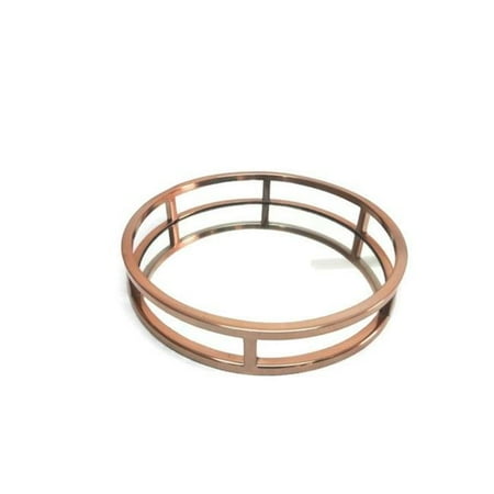 

Jiallo 72461 Copper Round Mirror Tray Stainless Steel