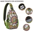 thumbnail image 4 of Psychedelic Mandala Sling Backpack for Women, Trippy Abstract Crossbody Bag with Colorful Geometric Pattern for Meditation and Energy Healing, 4 of 6