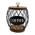 thumbnail image 2 of tredstone Kitchen Coffee Pod Holder Coffee Pod Container Large Capacity Organizer Effortlessly Enhances Home Decor Sturdy Black 15x19cm, 2 of 6