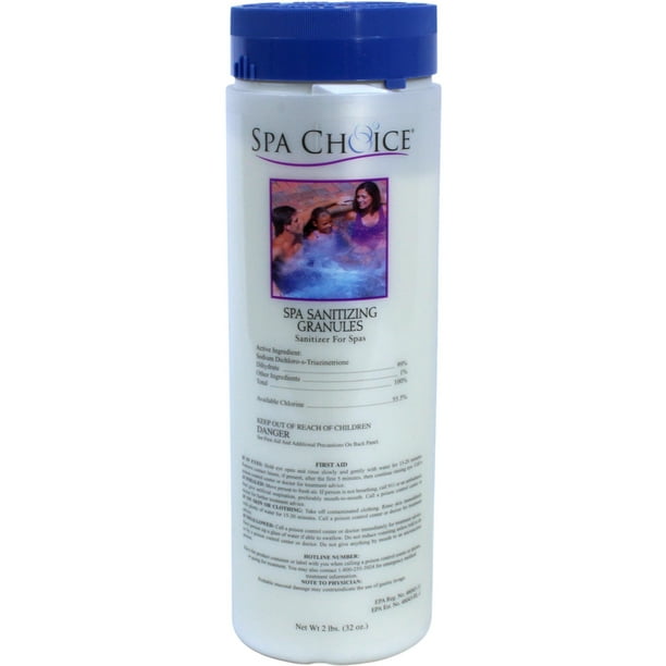 Spa Choice Sanitizing Granules for Spas and Hot Tubs, 2Pounds