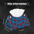 thumbnail image 4 of Kdxio Colorful Ladybird Print Tissue Box Cover,Modern PU Leather Rectangular Tissue Box Holder for Bathroom Living Room Bedroom Office Desk Car Home, 4 of 6