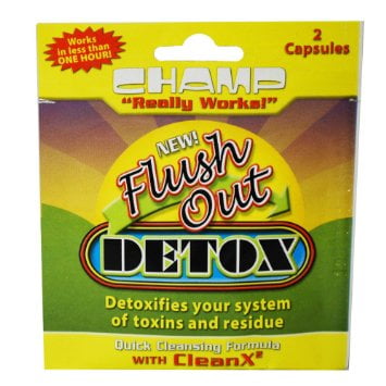 Champ Flush Out Detox 2 Capsules (Best Way To Flush Nicotine Out Of Your System)
