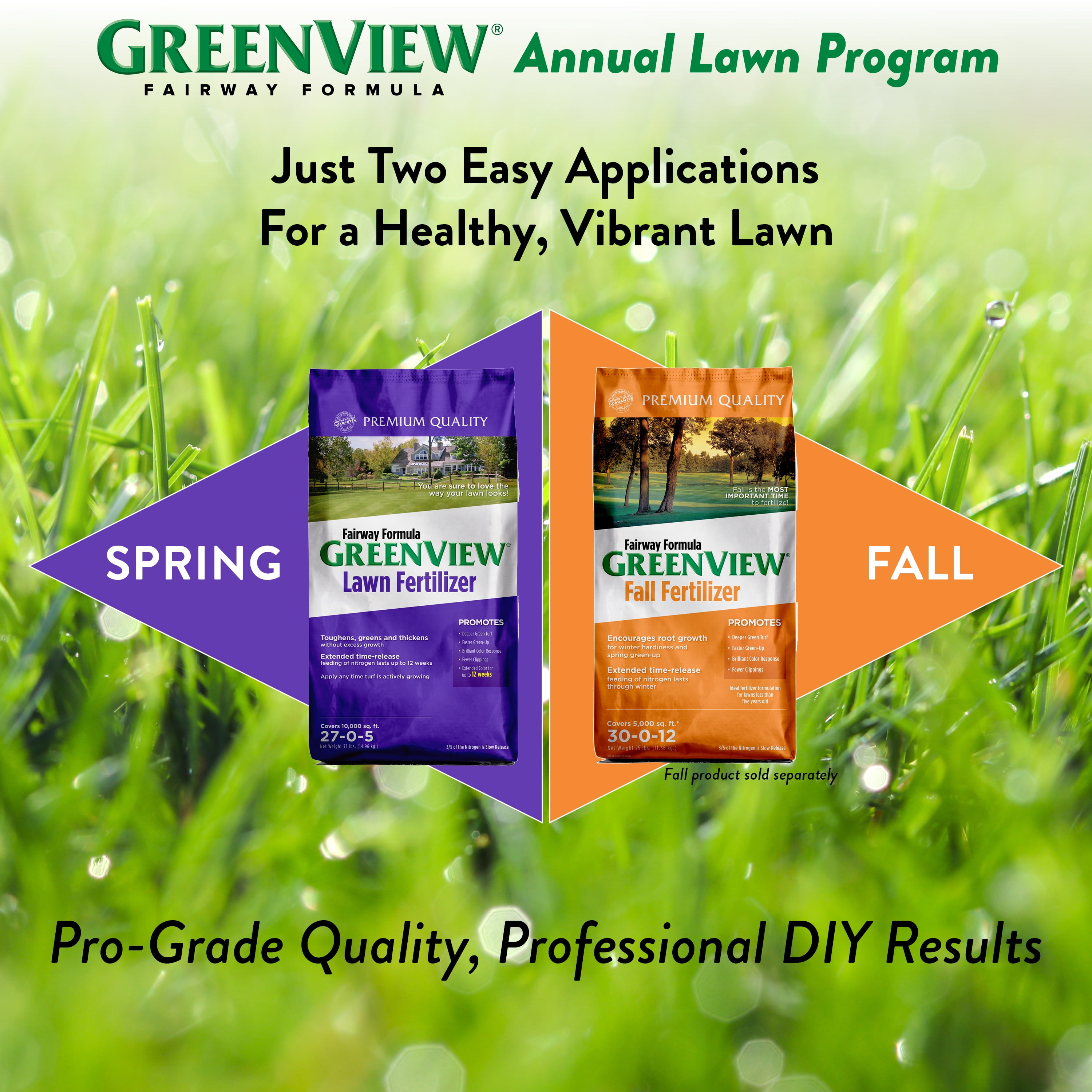 GreenView Fairway Formula Lawn Fertilizer - 33 lb. - Covers 10,000 sq. ft.