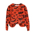 thumbnail image 5 of Godom Halloween Sweatshirts for Women Ghost Graphic Long Sleeve Tunic Shirts Crewneck Loose Pullover Tops 2025 Trendy Outfit, 5 of 5