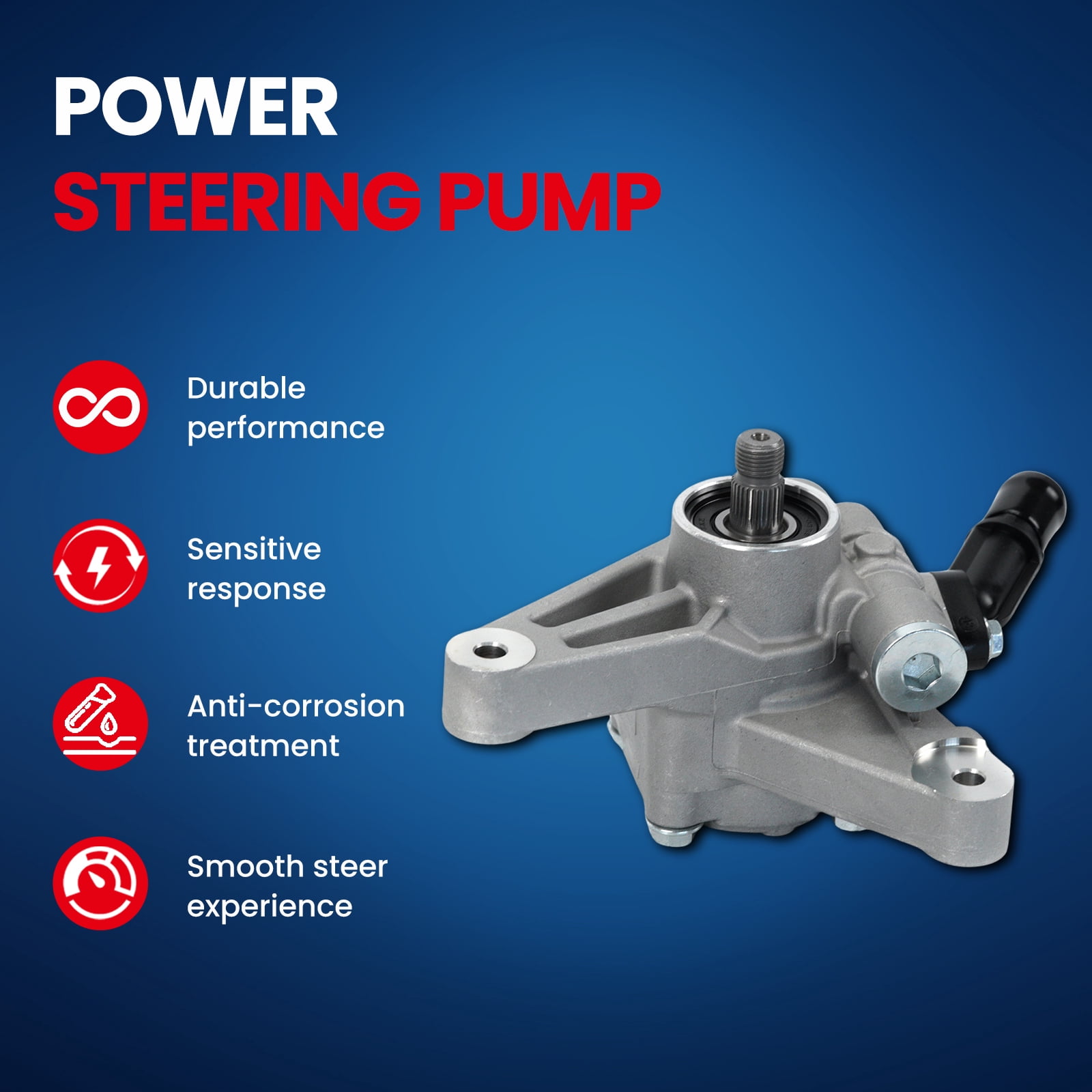 MOCA AUTOPARTS Power Steering Pump Fit for 2003-2006 Acura MDX 3.5L