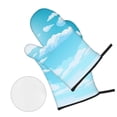 thumbnail image 2 of ZICANCN Oven Mitts and Pot Holders Sets, White Sky Fluffy Clouds Baking Sets Kitchen Heat Resistant 4 Pieces, 2 of 8