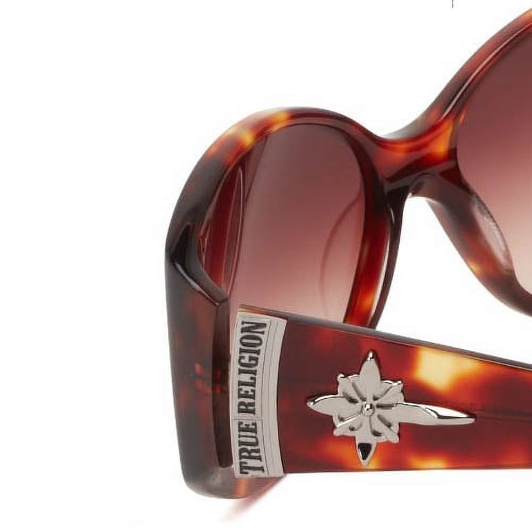 True Religion Amber Oversized Sunglasses Living Health Products AZ-154-TRSMADISONAMBTOR 59 mm True  main image 3
